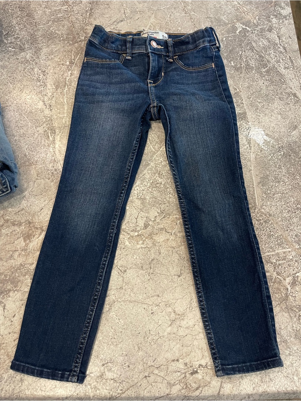 abercrombie kids dark blue skinny jeans